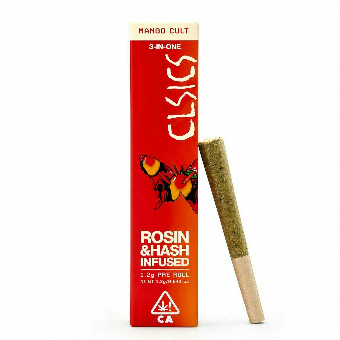 CLSICS Rosin & Rosin Infused Pre Rolls: Mango Cult - Trifecta / /