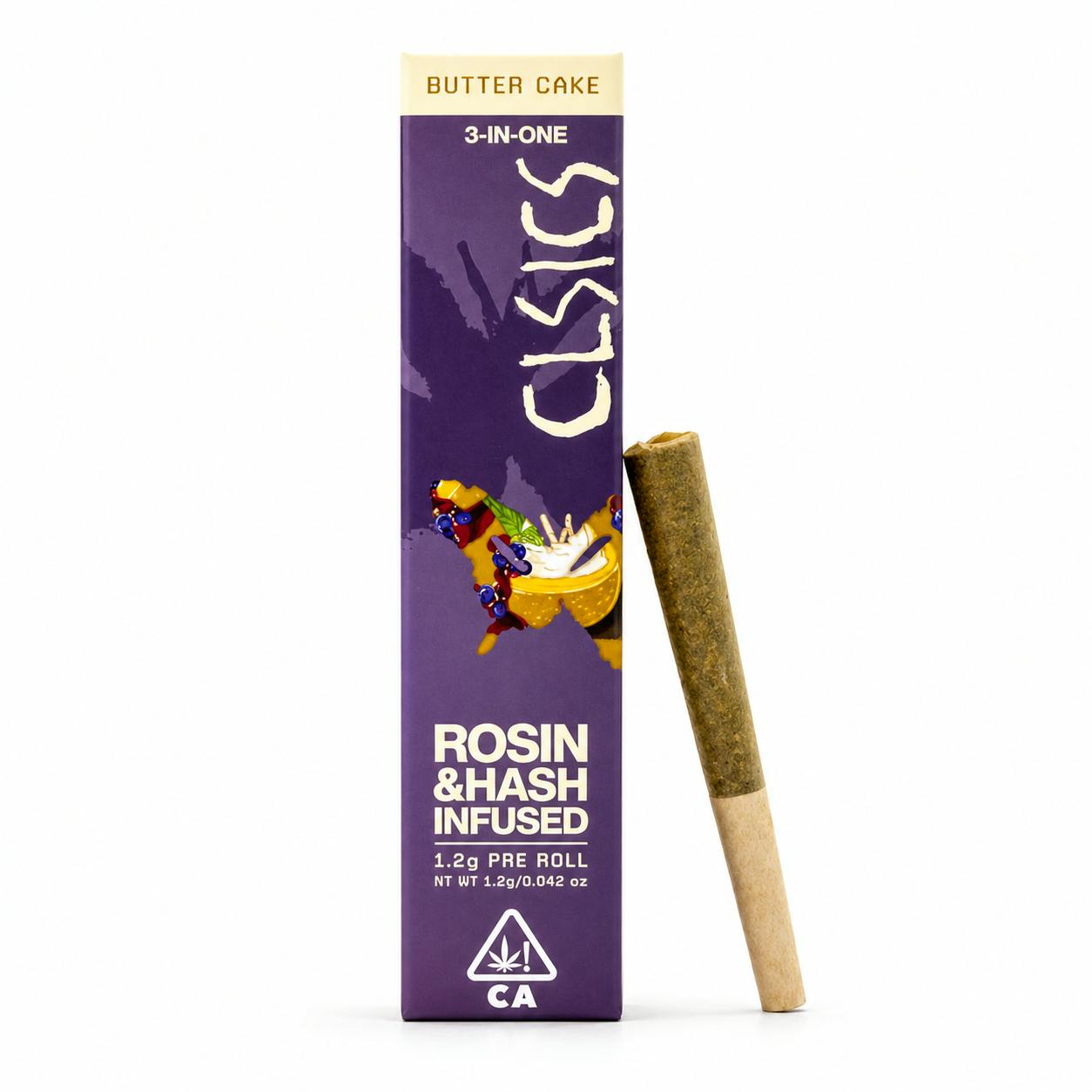 CLSICS Rosin & Rosin Infused Pre Rolls — Butter Cake