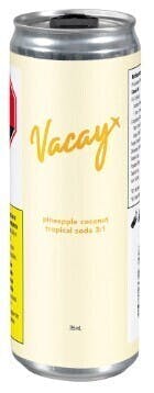 Pineapple Coconut Tropical | Carbonated | 355ml