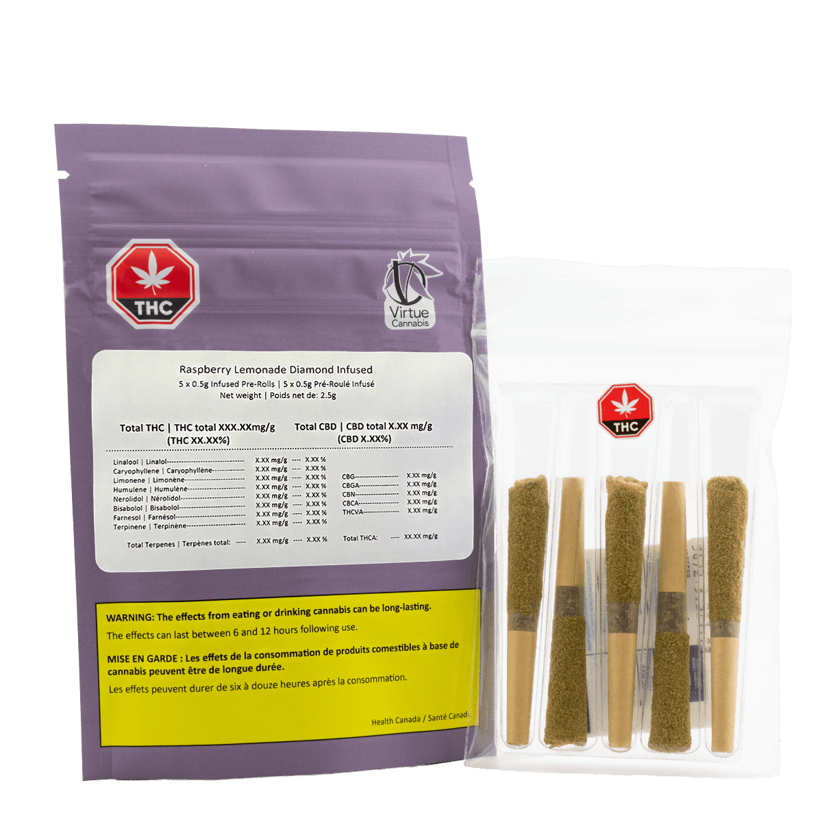Raspberry Lemonade | Infused Minis | 0.5g | 5pk