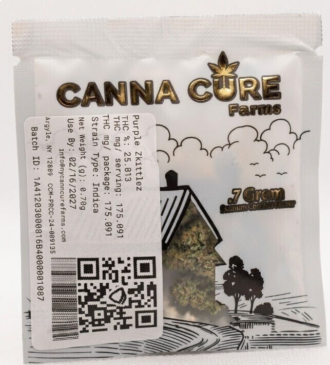 Canna Cure Farms | Purple Zkittlez | Big Buds | 0.7g