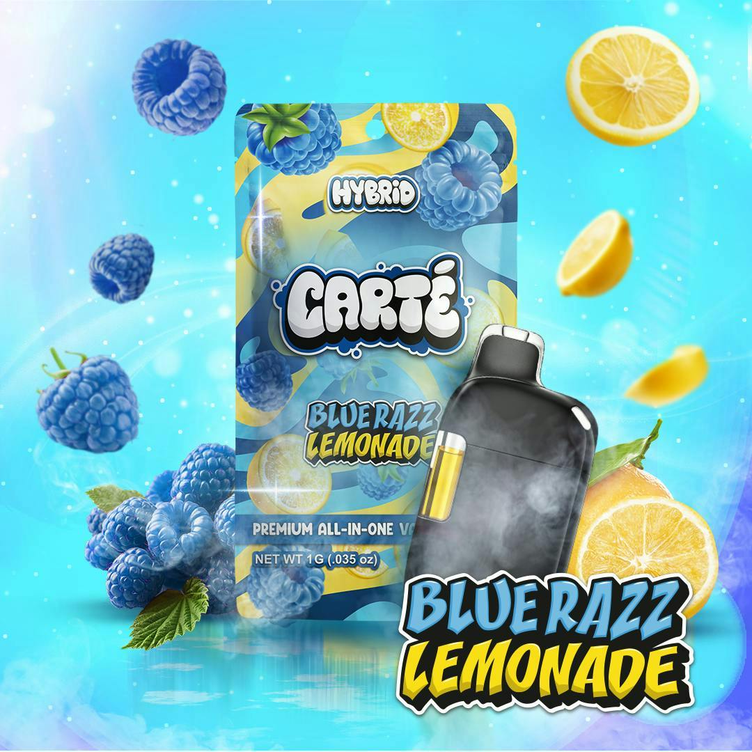 Carté: Blue Razz Lemonade