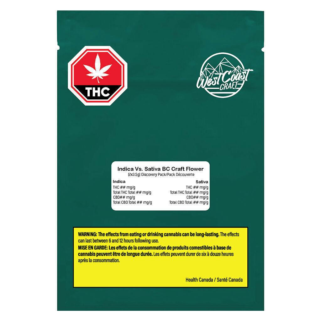 Indica vs. Sativa Discovery Pack | Smalls | 7g