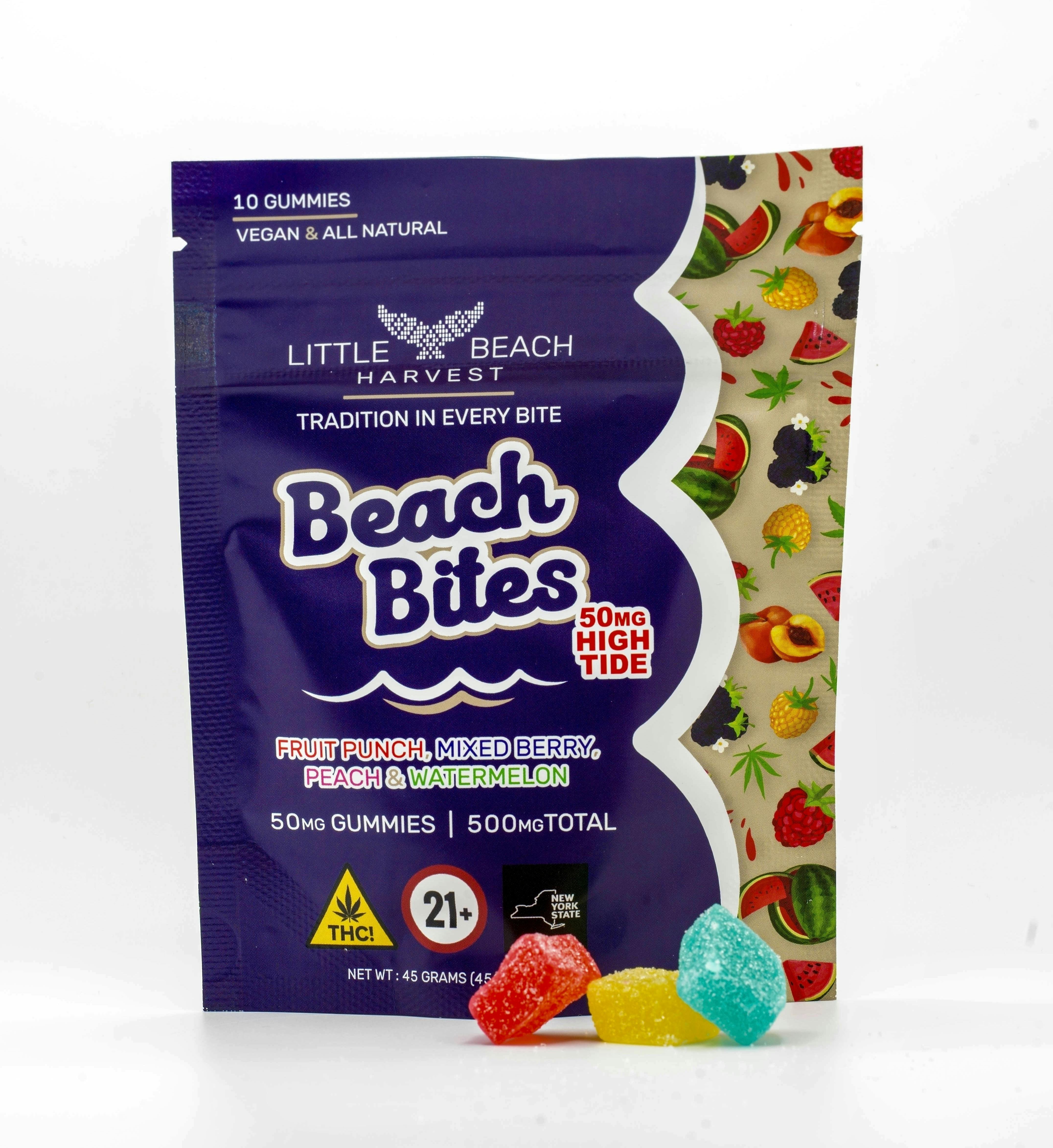 Beach Bites Mixed Flavor Gummies | Gummies | 10pk | 50mg/ea
