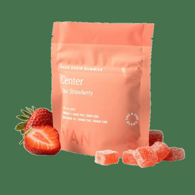 Sour Strawberry Center Gummies | Gummies | 10pk | 10mg/ea