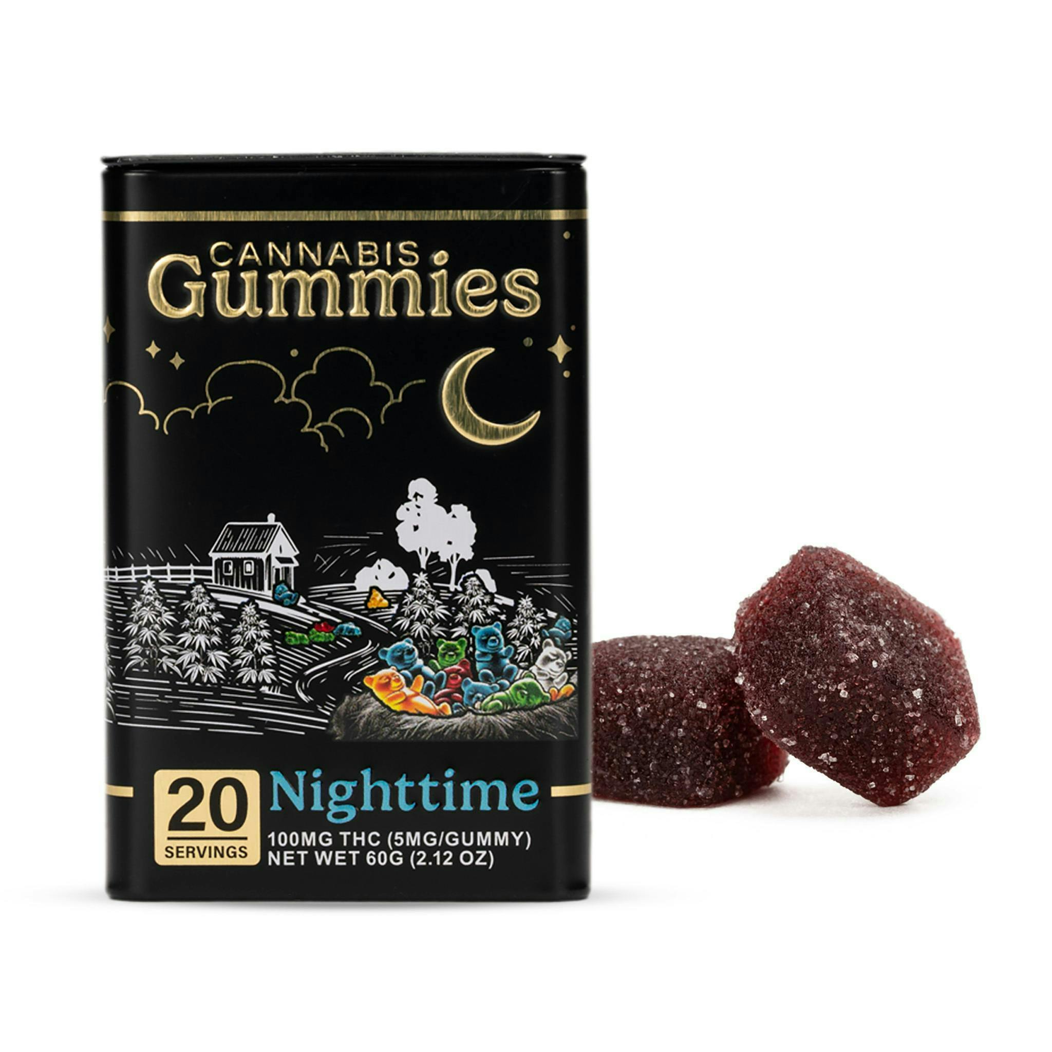 Canna Cure Farms | Sour Grape gummies | 100mg | 20ct | 5mg/ea by Canna Cure Farms LLC