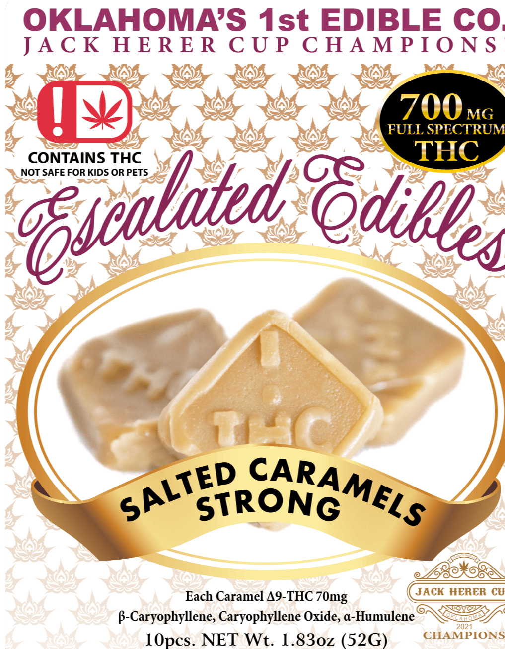 Strong Caramels | Mints | 10pk | 70mg/ea