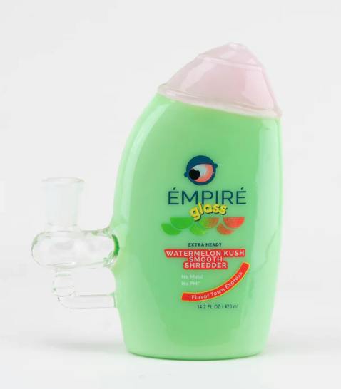 Empire Glassworks Watermelon Kush Shampoo Bottle Mini Rig | Dab Rigs