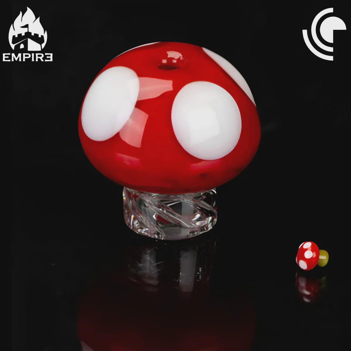 Carb Cap ~ Empire Glassworks Mushroom Spinner Cap | Dab Rigs | Carb Cap