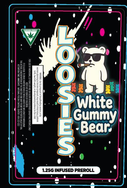 White Gummy Bears | Infused Joints | 1.25g at JARS Cannabis - Center Line