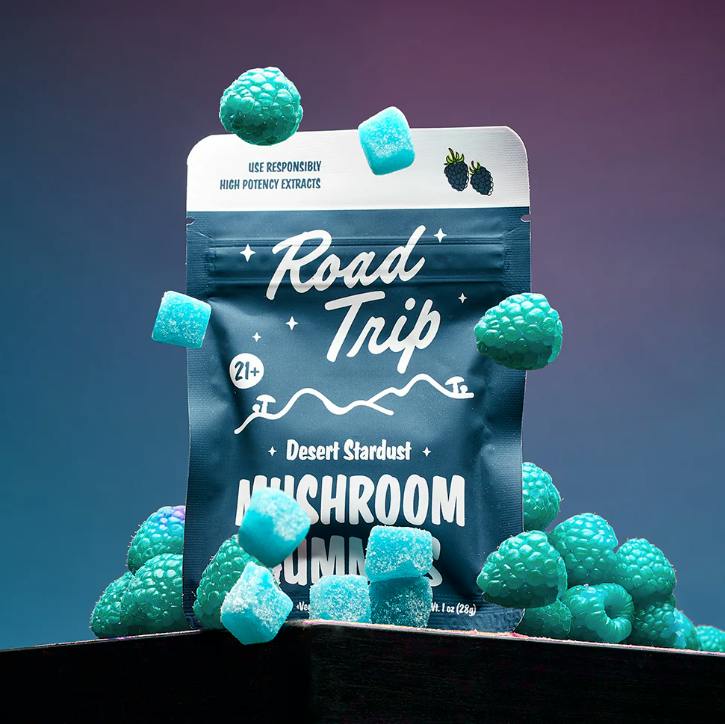 BLUE RASPBERRY DESERT STARDUST MUSHROOM GUMMY (8-PACK) | Gummies | 8pk