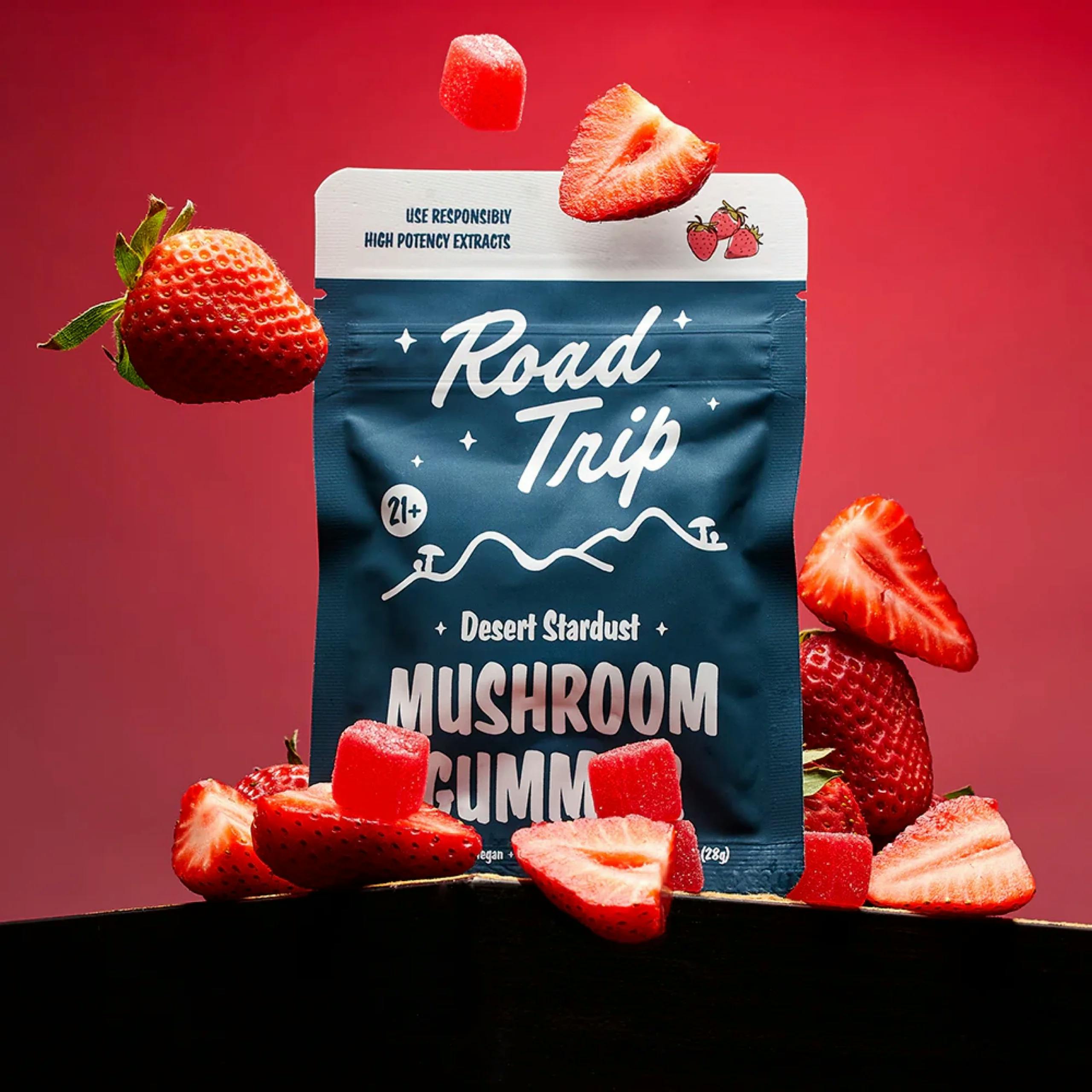 STRAWBERRY DESERT STARDUST MUSHROOM GUMMY (8-PACK) | Gummies | 8pk