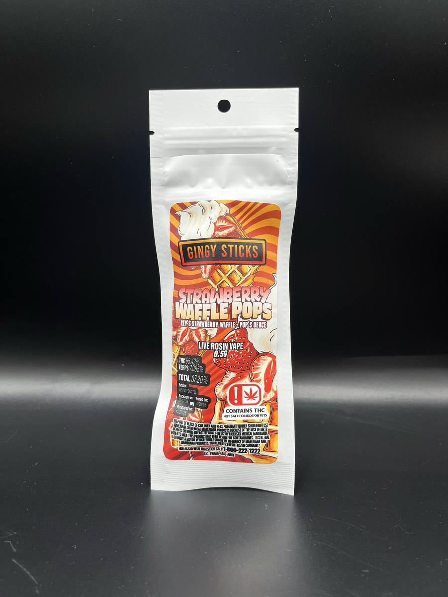 Strawberry Waffle Pops | Disposable | 0.5g
