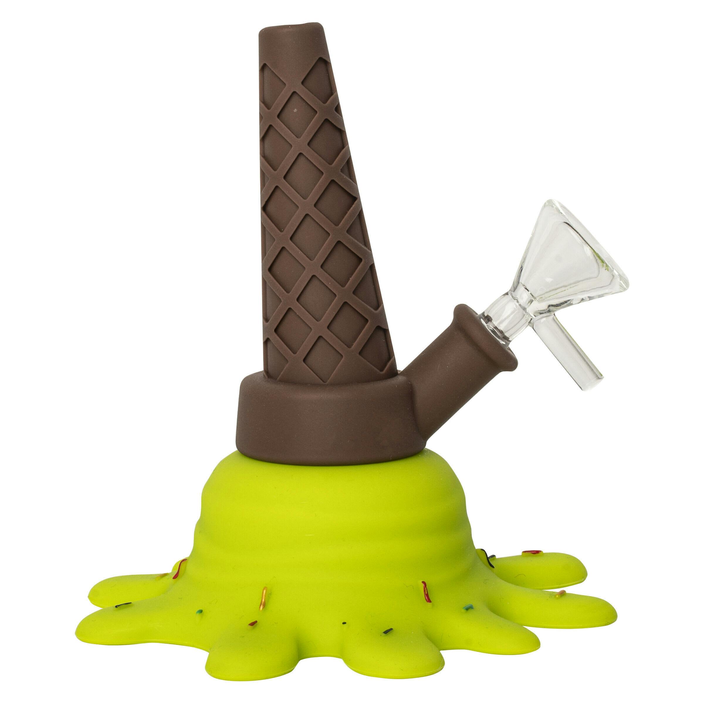 LIT Splat Bubbler 5" - GREEN | Bongs