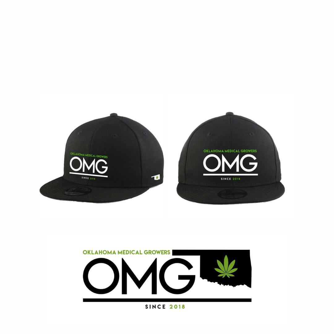 Black Snapback Hat OMG | Apparel