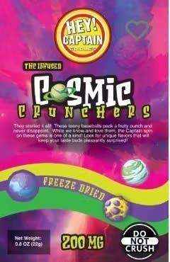 Edible | Hey! Captain | Freeze Dried - Cosmic Crunchers | 200mg/ea