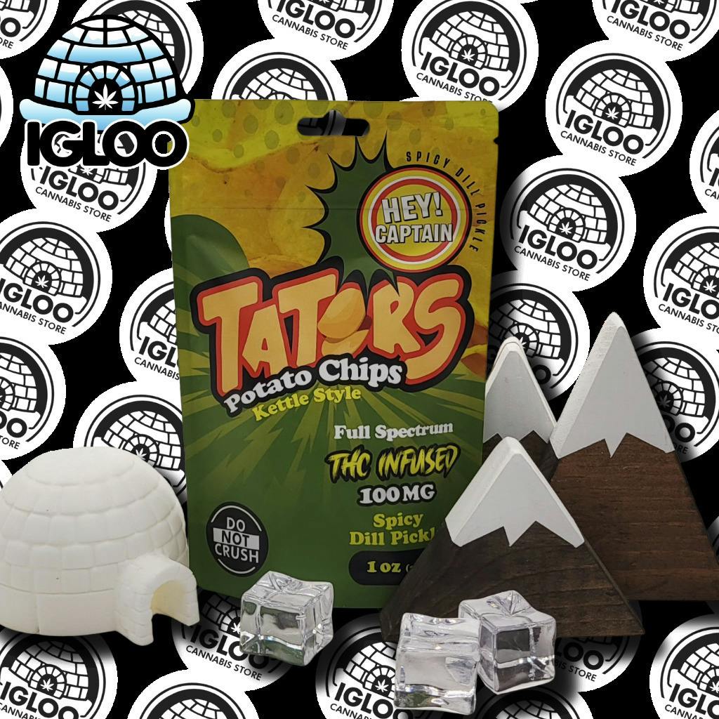Spicy Dill Pickle Tators | 100mg/ea