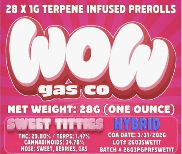 Sweet Titties | Infused Joints | 1g | 28pk