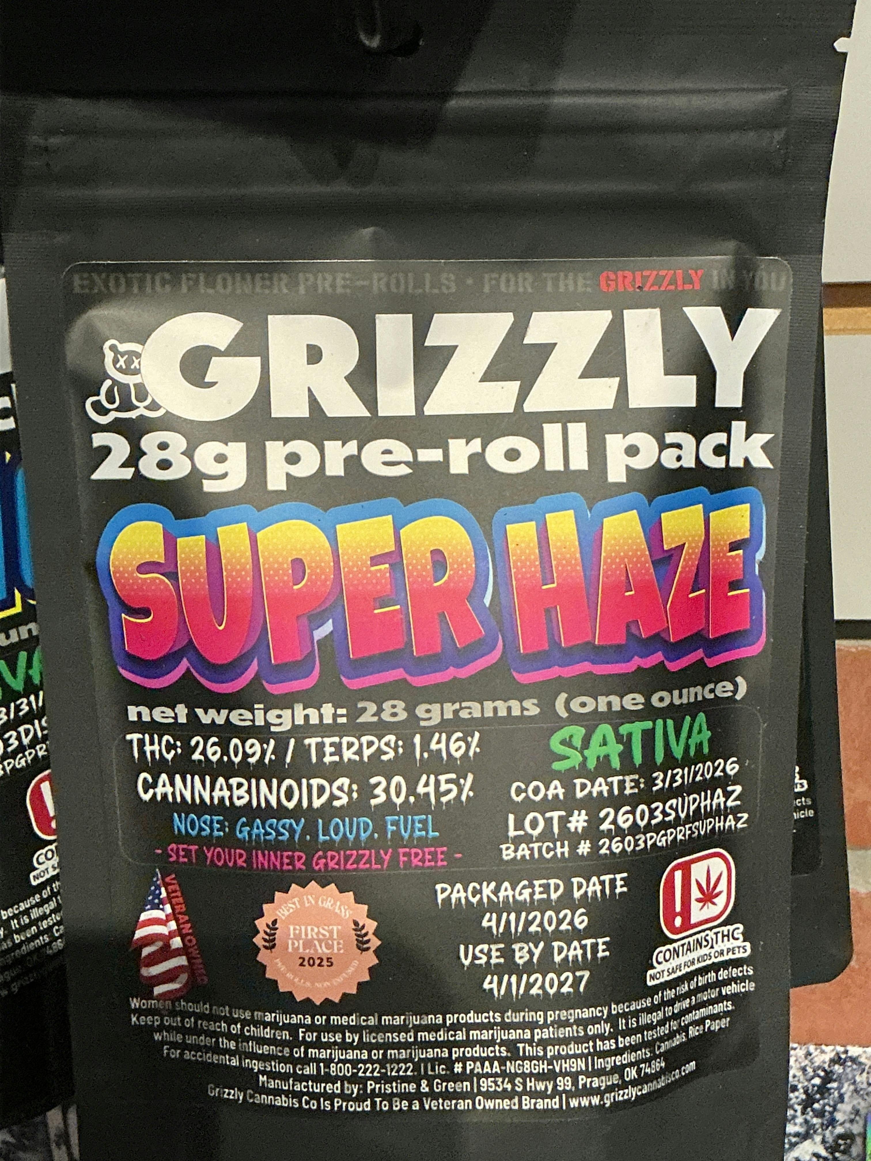 Super Haze | Joints | 1g | 28pk