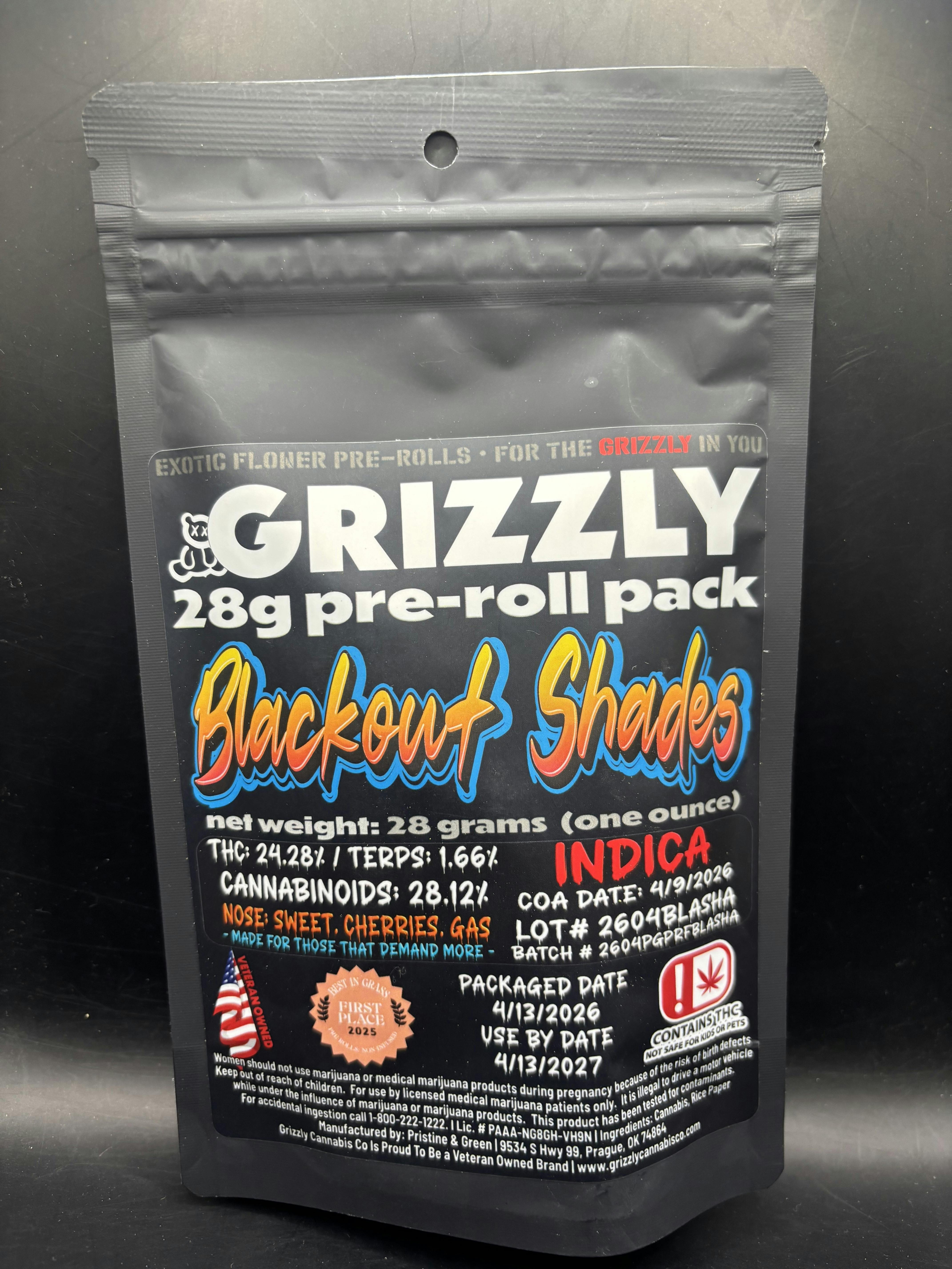 Blackout Shades | Joints | 1g | 28pk