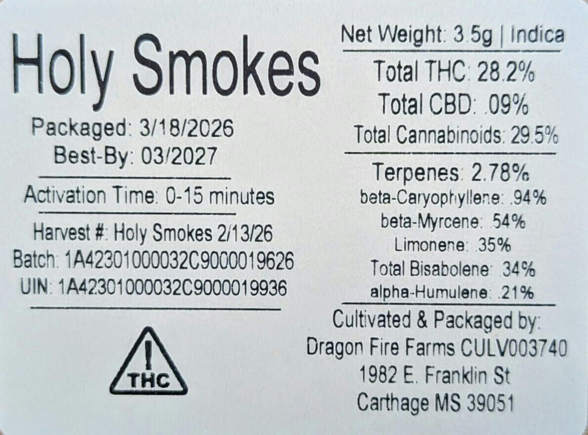 Holy Smokes | Buds | 3.5g