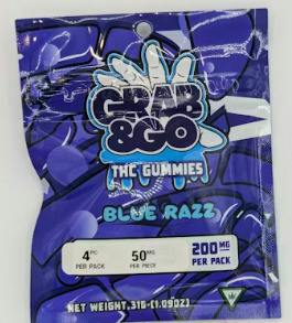 Blue Razz Gummies | 200mg | 4ct | 50mg/ea
