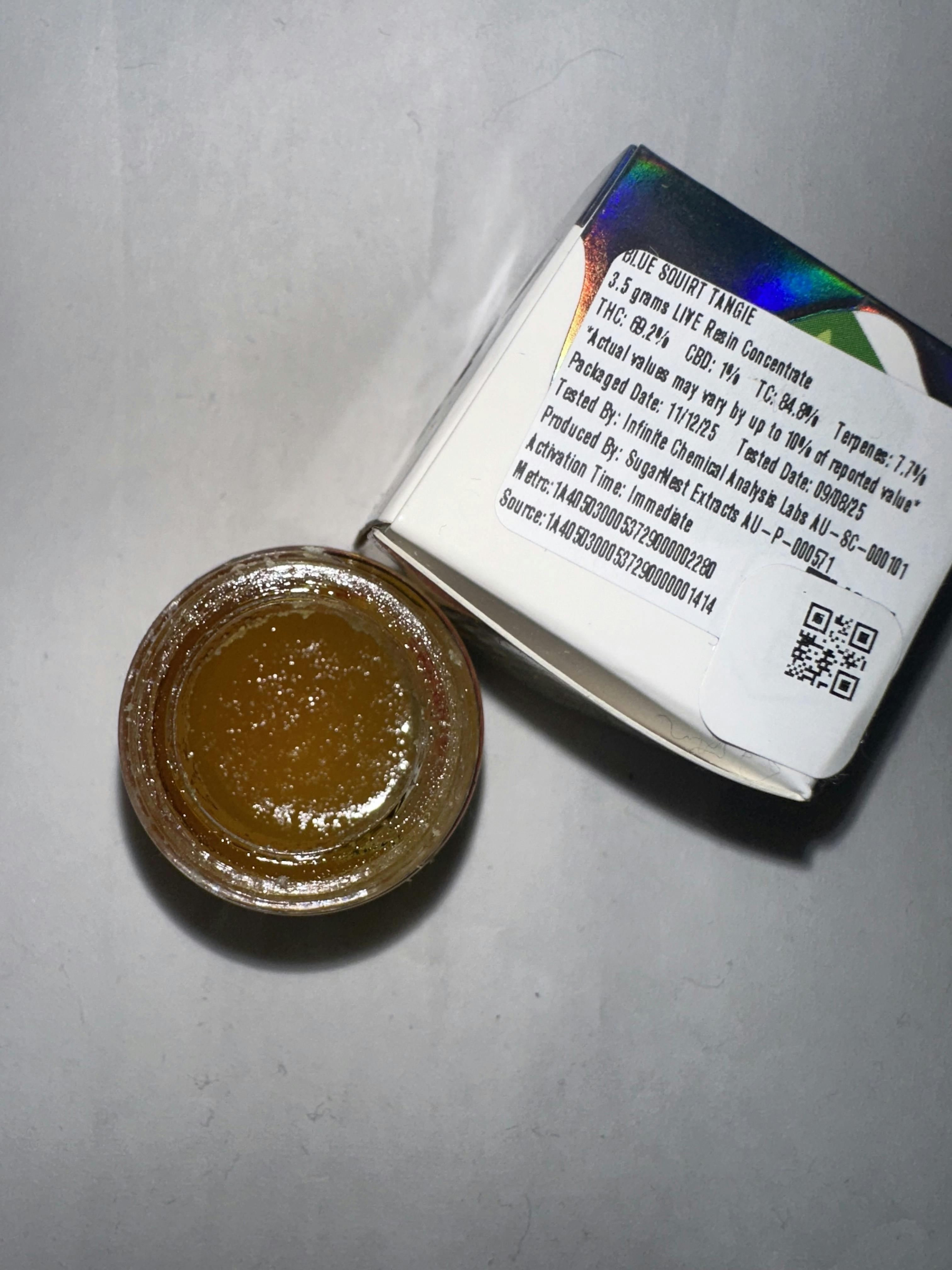 blue squirt tangie | Solvent | 3.5g