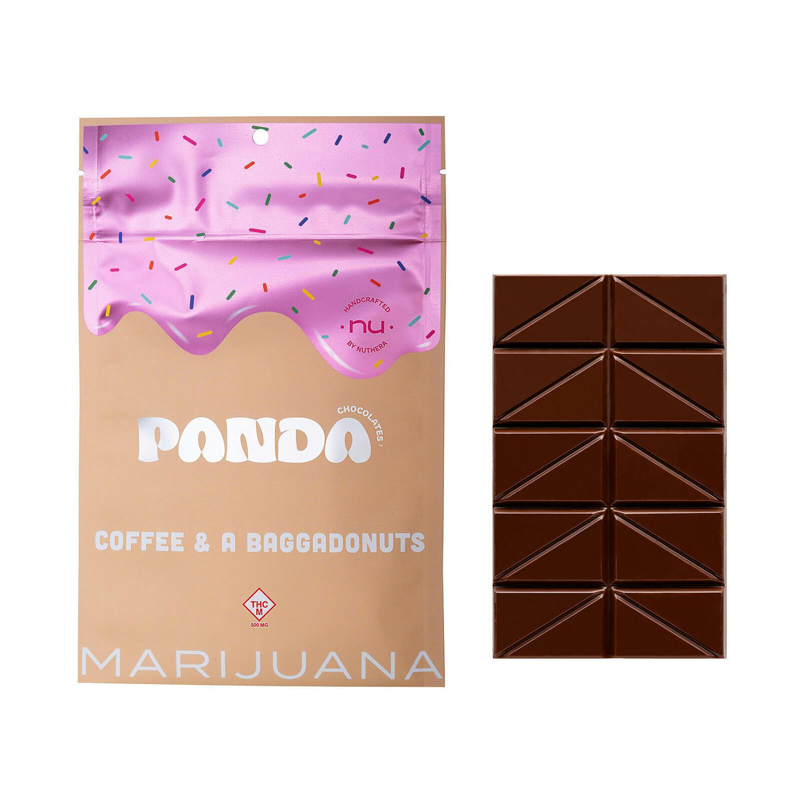 Coffee & a Baggadonuts High-Dose Chocolate | Chocolates | 10pk | 50mg/ea