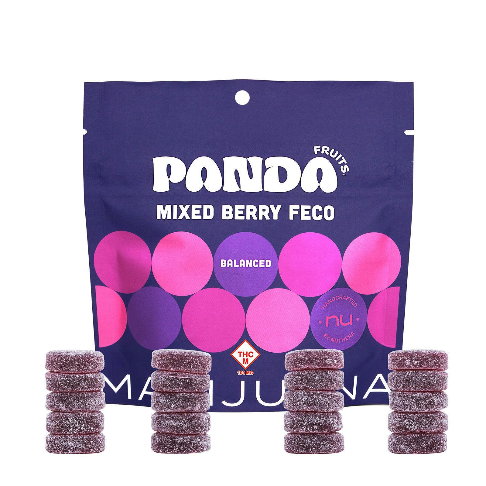 Panda: FECO Gummies | Mixed Berry | 100mg | | Gummies | 20pk | 4.96mg/ea