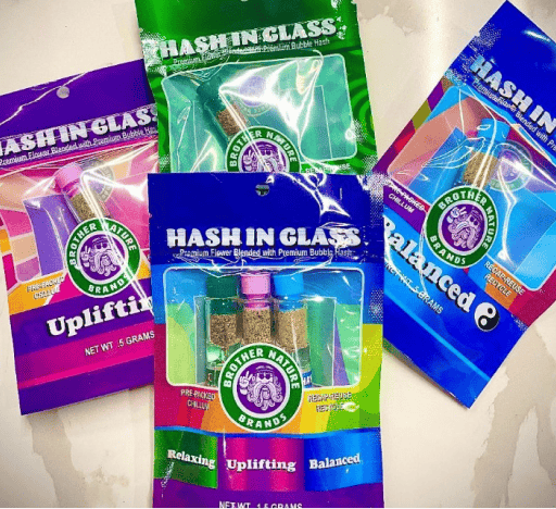 Hash in Glass 3 Pack | Solventless | Ice Water Hash | 1.5g