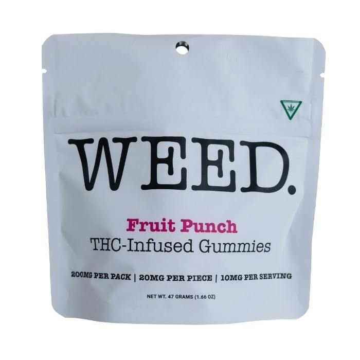 Weed. - Gummies - 200mg - Fruit Punch | Gummies | 10pk | 20mg/ea at Cloud Cannabis Cedar Springs Dispensary