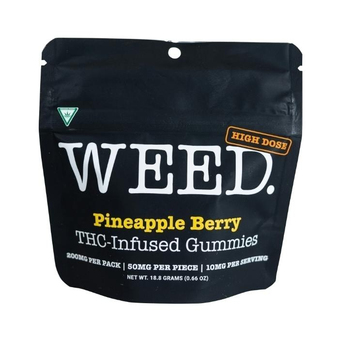Weed. - Gummies - 200mg High Dose - Pineapple Berry | Gummies | 20pk | 10mg at Timber Cannabis Co. Dispensary Mt. Pleasant
