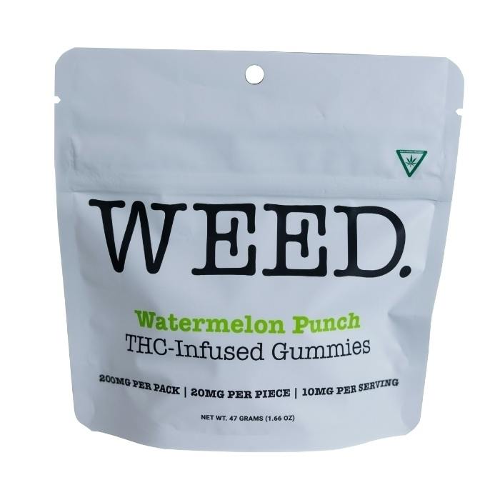 Weed. - Gummies - 200mg - Watermelon Punch | Gummies | 10pk | 20mg/ea at Timber Cannabis Co. Dispensary Mt. Pleasant