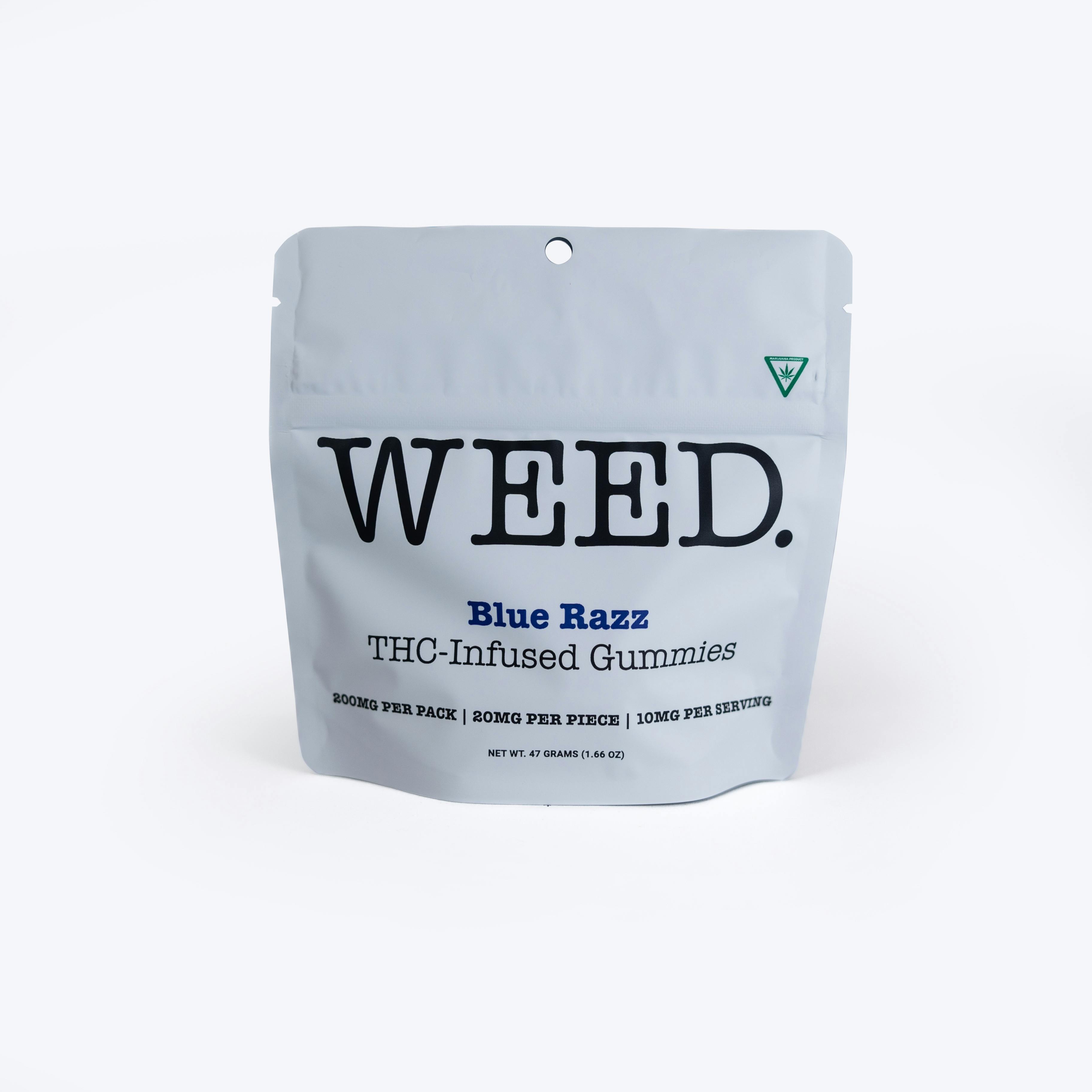Weed. - Gummies - 200mg - Blue Razz | Gummies | 20pk | 10mg/ea at Timber Cannabis Co. Dispensary Mt. Pleasant