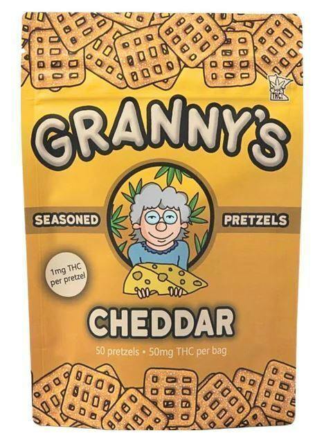 Cheddar Pretzel | 50pk at Unwind Dispensary