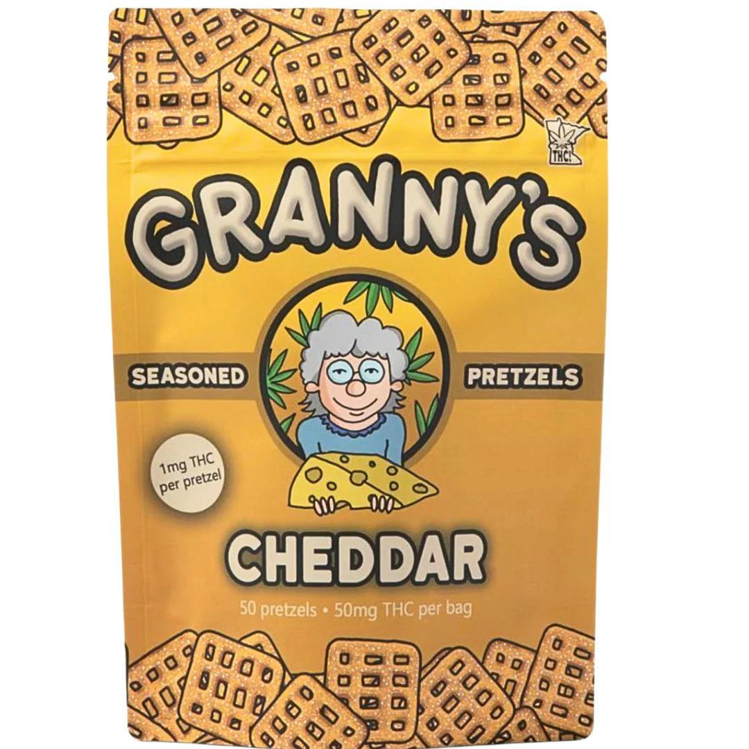 Cheddar Pretzels | 50pk | 1mg/ea at MN THC Co - Dundas