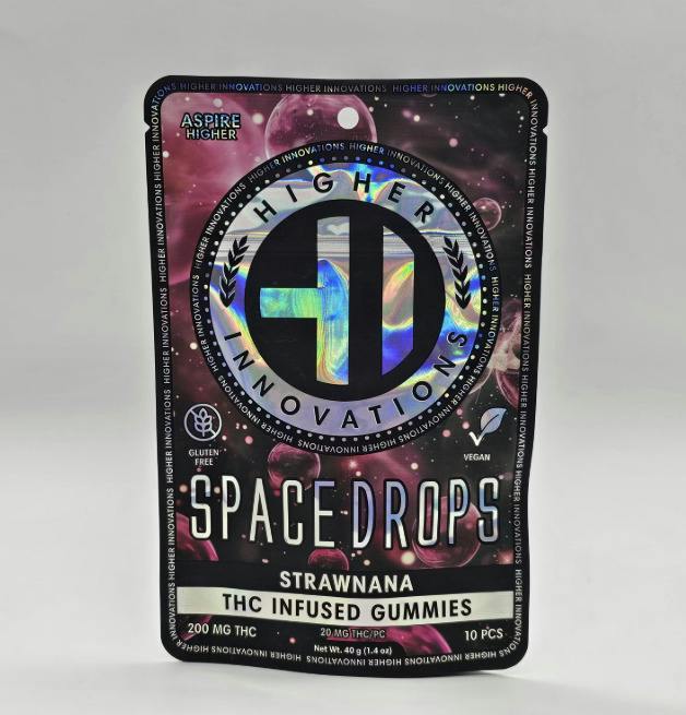Strawnana Space Drops | Gummies | 10pk | 200mg/ea