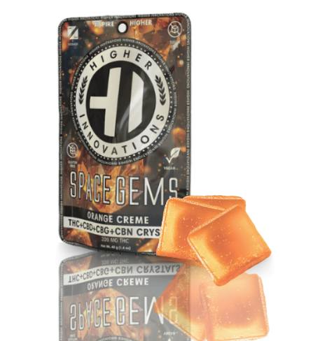 Orange Creme Space Gems | Mints | 20mg/ea