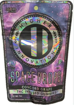 Concord Grape Space Drops | Gummies | 10pk | 20mg/ea