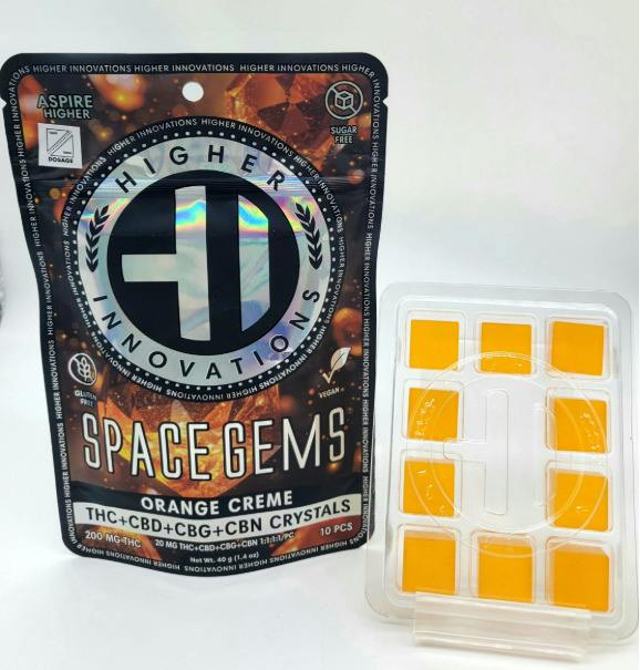 Orange Cream Space Drops | Gummies | 10pk | 20mg/ea at Igloo Cannabis Store