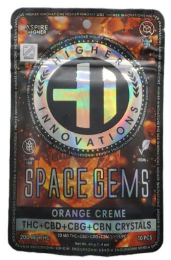 Orange Creme Space Gems | Mints | 10pk | 20mg/ea