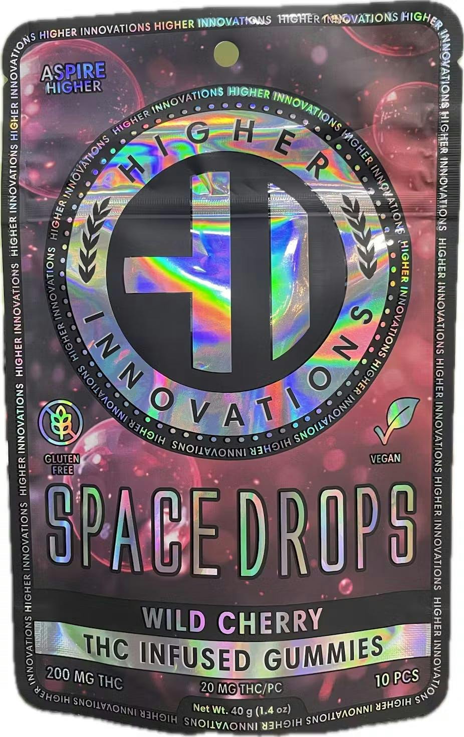 Wild Cherry Space Drops | Gummies | 10pk | 100mg/ea