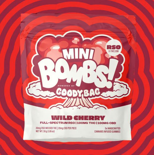 Cherry Mini Bombs | Gummies | 5pk | 20mg/ea
