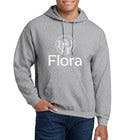 Flora - Logo Hoodie - Heather Grey (L) | Apparel | Hoodies
