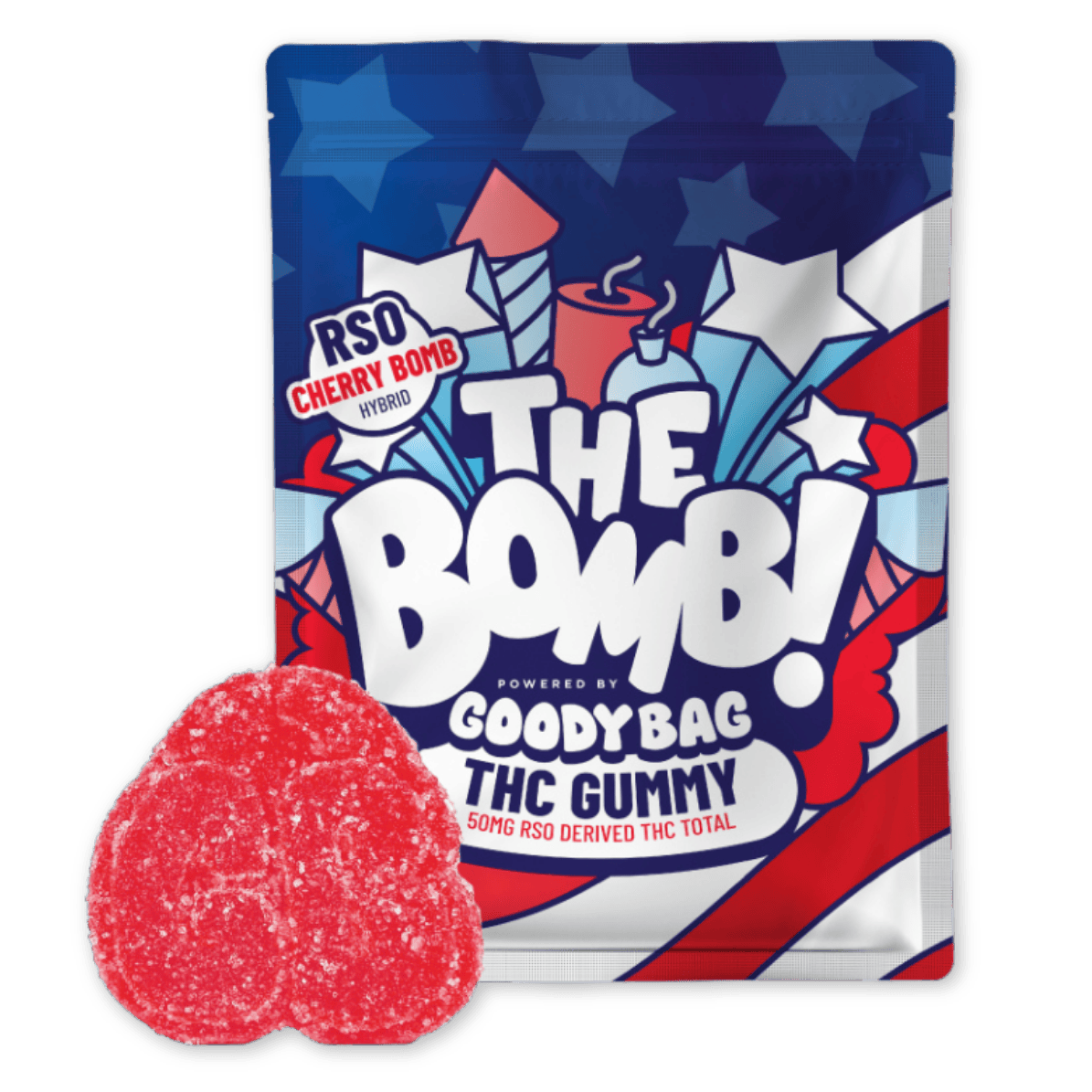GUMMY | RSO | THE BOMB | CHERRY | 50MG | 1PK | Gummies | 50mg/ea