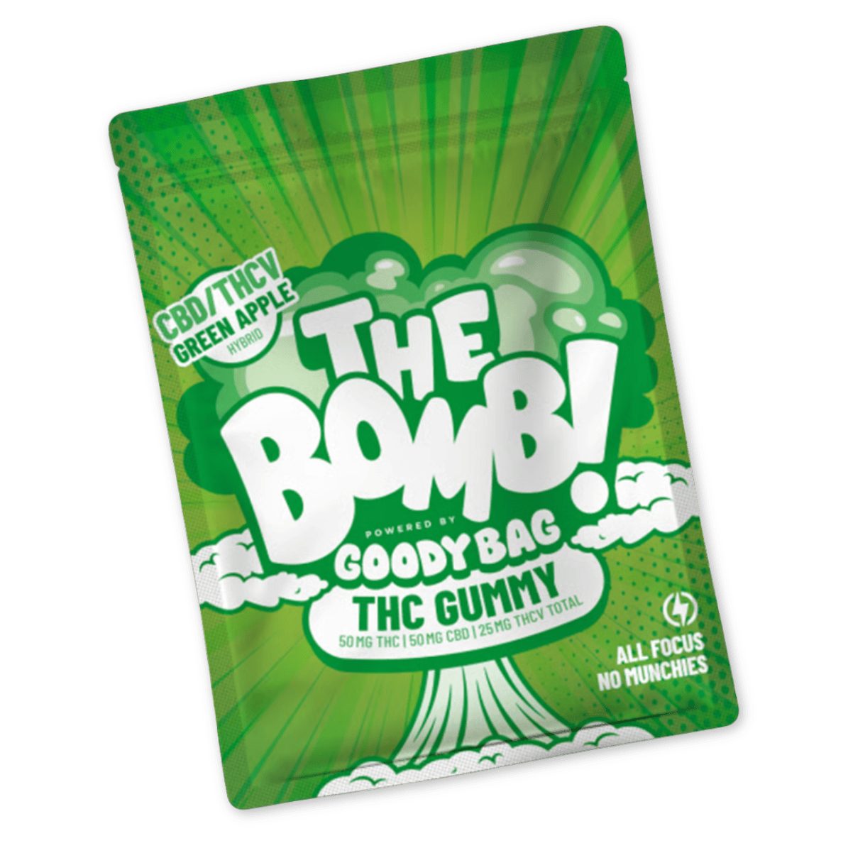 GUMMY | RSO | THE BOMB | GREEN APPLE | 50MG | 1PK | Gummies | 50mg/ea