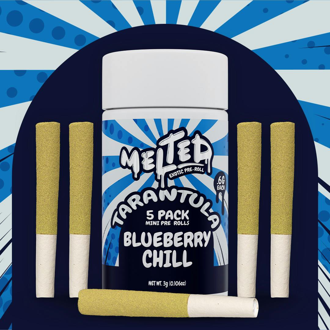 Blueberry Chill | Infused Joints | 0.6g each | 5pk by Melted