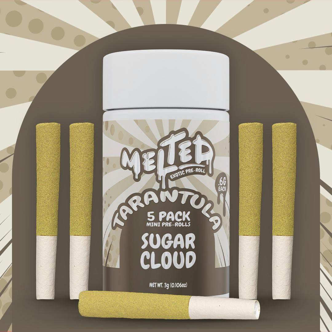 Sugar Cloud | Infused Joints | 0.6g ea | 5pk by Melted