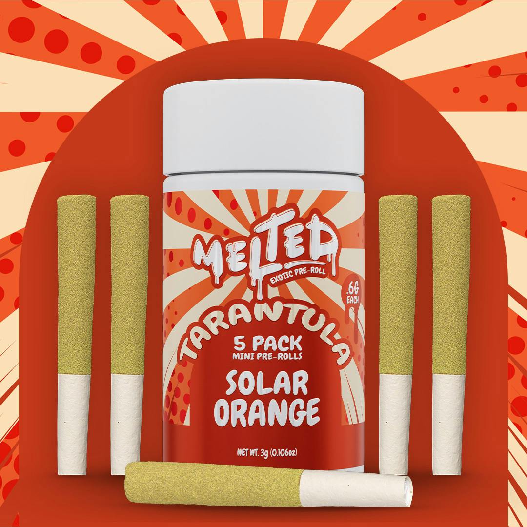 Solar Orange | Infused Joints | 0.6g ea | 5pk by Melted