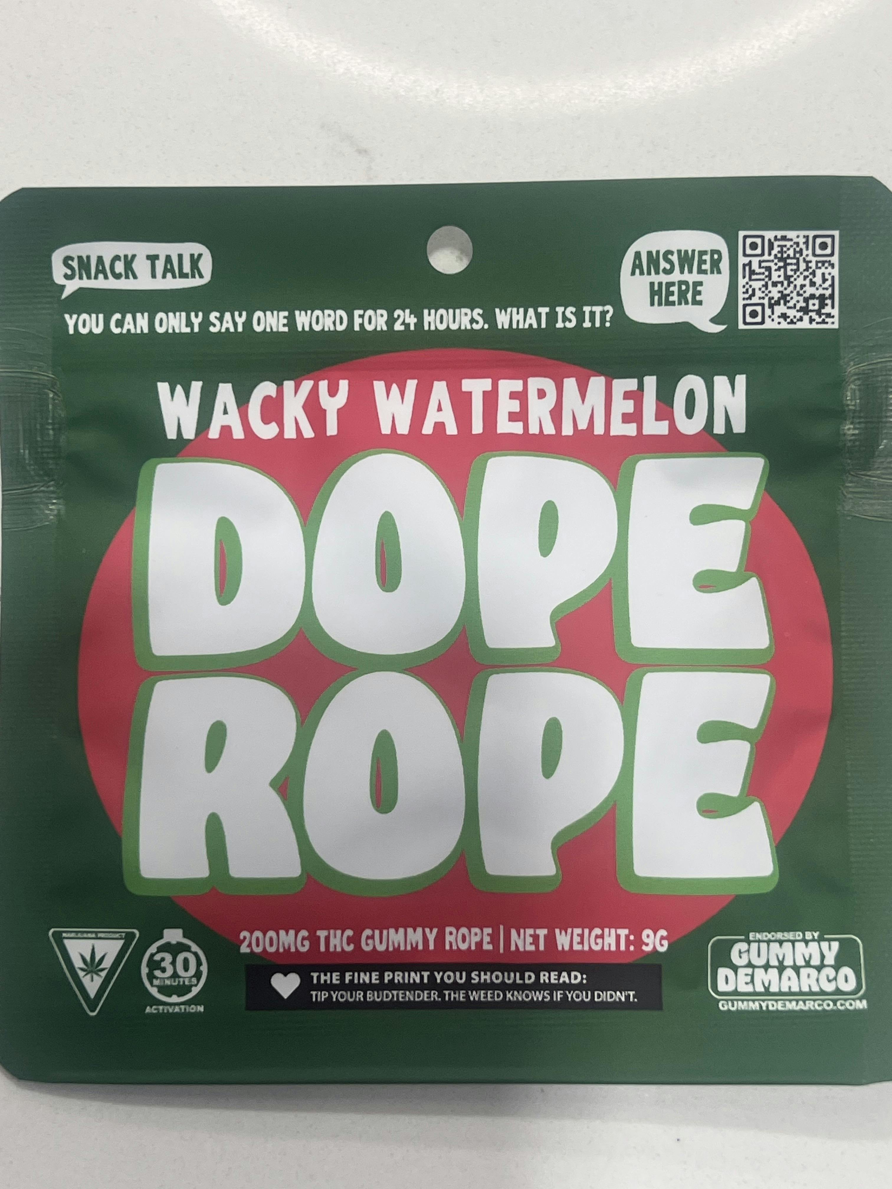Wacky Watermelon Dope Rope | Gummies | 200mg/ea